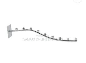 Wall Mounted Boutique Hooks Rods with 9 Hooks