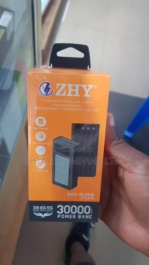 ZHY-P209 30000mAh Power Bank with Built-in Cables