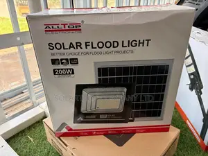 ALLTOP 200W Outdoor Solar Flood Light with Lithium Battery