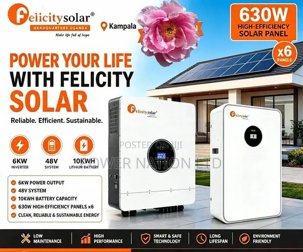Felicity 10kWh 6kVA 48V Hybrid Solar System - 1
