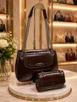 Chrisbella 2-Piece Shoulder Bag & Crossbody Wallet Set - 2