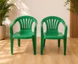 Brand New Heavy Duty Plastic Garden Chairs with Armrests - 1
