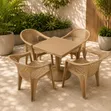 Brand New Outdoor/Indoor Plastic Dining Table and Chairs Set - 1