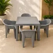 Executive Outdoor Plastic Table and Chairs - 1