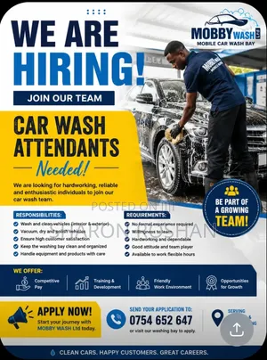 Car Wash Attendant Recruitment