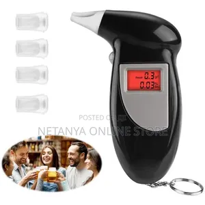 Digital Breath Alcohol Tester with 5 Mouthpieces