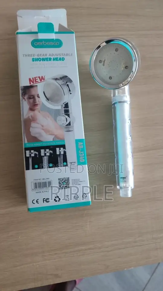 Aerbes AB-J340 3-Mode Turbo Fan Shower Head with Filter - 1