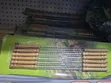 12-Piece Stainless Steel BBQ Skewers with Wooden Handle - 3