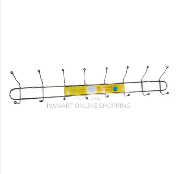 Multi Hook Wall Mounted Hanger Line - 16 Hooks - 1