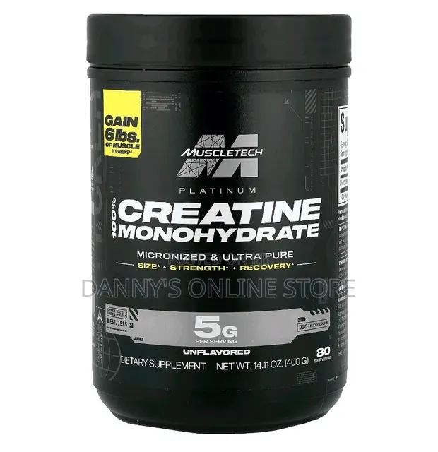 Muscletech Platinum 100% Creatine Monohydrate, 400g - 1