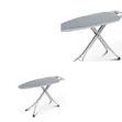 48x15 Inch Foldable Ironing Board with Aluminum Stands - Grey - 2