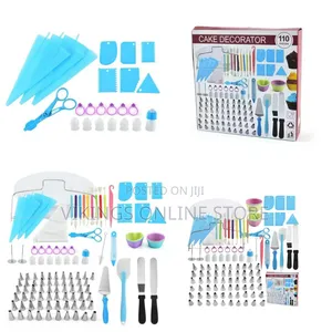 288-Piece Cake Baking & Decorating Kit Set - Blue