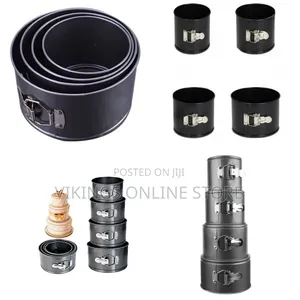 4-Piece Round Nonstick Springform Cake Pan Set