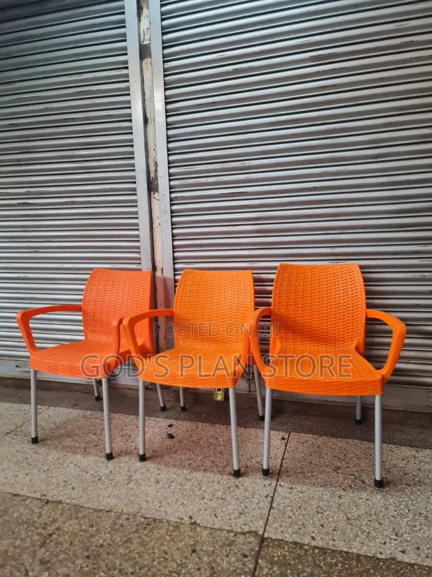 Orange Garden Home Plastic Chairs - 1