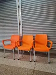 Orange Garden Home Plastic Chairs - 1