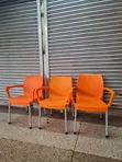 Orange Garden Home Plastic Chairs - 2