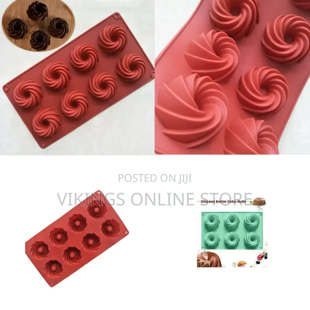 8-Cavity Mini Bundt Cake Pan - Spiral Heritage - 1