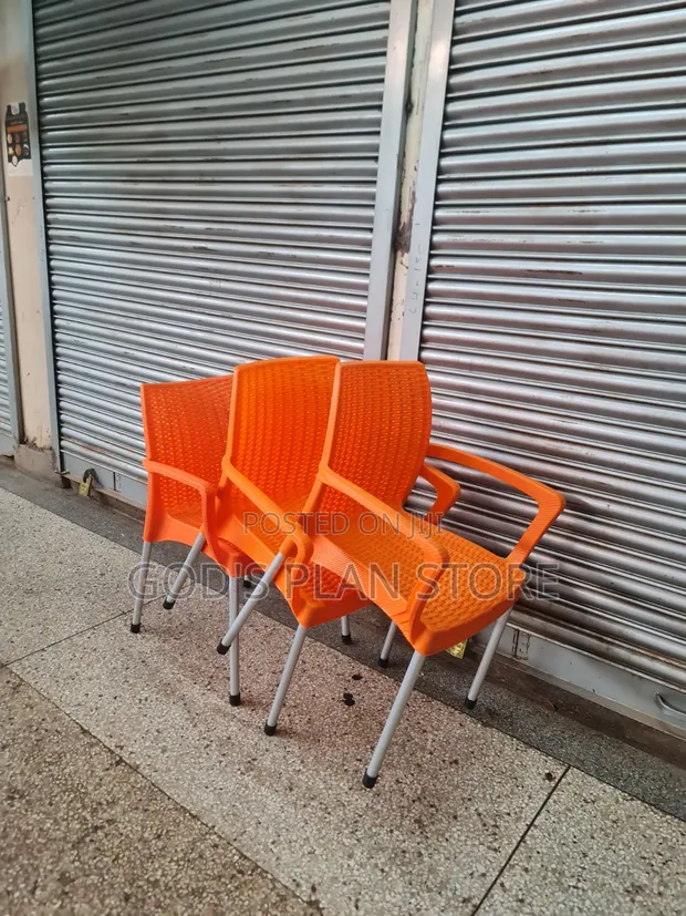 Amalfi Steel Legs Plastic Dining Chairs (Brand New) - 1