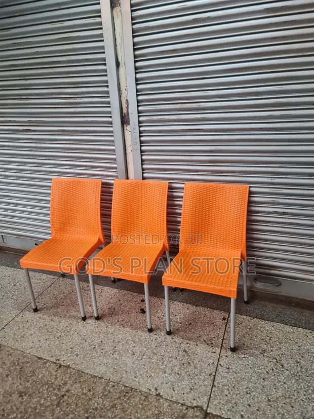 Patio Stackable Plastic Chairs (Brand New) - 1