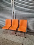 Patio Stackable Plastic Chairs (Brand New) - 1