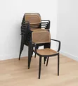 Malidadi Quality Plastic Dining Chairs (Black) - 1