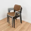 Malidadi Quality Plastic Dining Chairs (Black) - 2