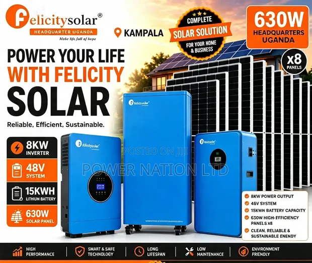 15kWh 8kVA 48V Felicity Complete Solar System - 1