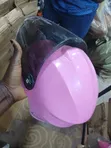 Kids Helmet - Silver, Glossy Finish - 2