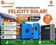 Felicity 25kWh 12kVA 48V Complete Hybrid Solar System - 1