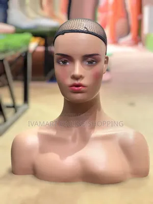 Female Head Dummy with Shoulders - Wig Display