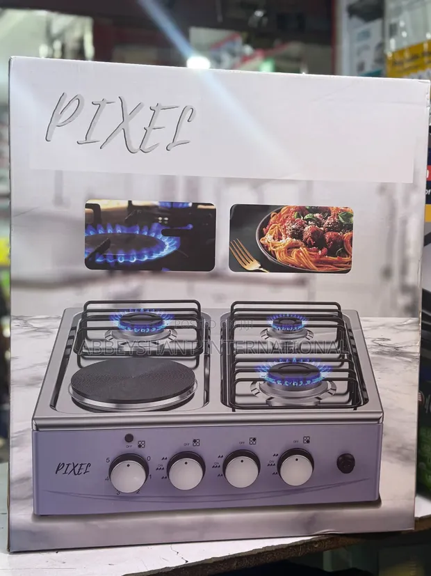 Pixel 3 Gas + 1 Electric Countertop Cooker - 1