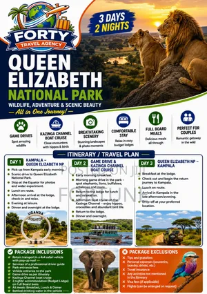 3-Day Couple Getaway to Queen Elizabeth National Park