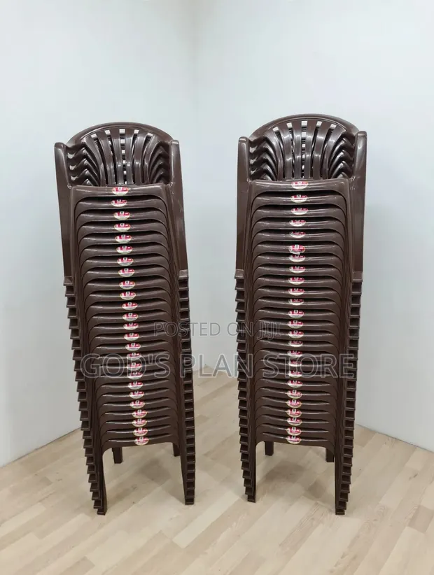 Global Coffee Armrest Plastic Chairs - 1