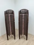 Global Coffee Armrest Plastic Chairs - 1