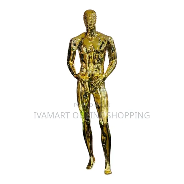 Luxury Full Body Male Mannequin - Gold/Silver - 1