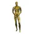 Luxury Full Body Male Mannequin - Gold/Silver - 1