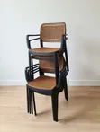 Rattan-Style Plastic Chairs (Set of 4) - 1