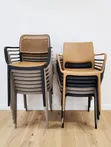 Emperor Dining Mesh Seat Plastic Chairs - 2