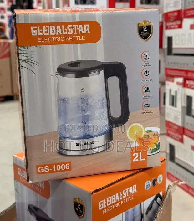 Globalstar GS-1006 2L Glass Electric Kettle (1500W) - 1