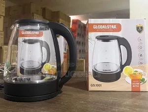 Globalstar Glass Electric Kettle 1.7L with LED Light (GS-1001)