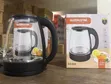Globalstar Glass Electric Kettle 1.7L with LED Light (GS-1001) - 1