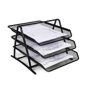 3-Tier Metallic Office Document Tray - New in Box