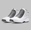 Original Grey/White Air Jordan 19 Retro OG "Flint" Sneakers - 1