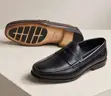 Original Men's Classic Black Billionaire Leather Penny Loafers - 1