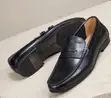 Original Men's Classic Salvatore Ferragamo Leather Penny Loafers - 1