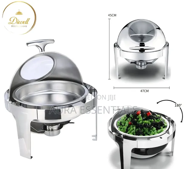 Stainless Steel Round Chafing Dish - 1
