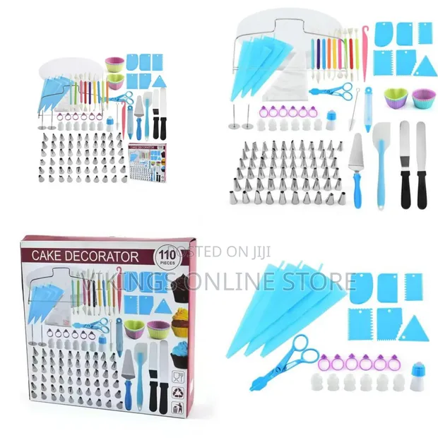 110 Pcs Cake Baking Decoration Tools Set - 1