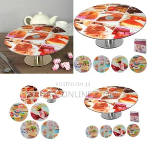 Cake Revolving Turntable with Pastry Print