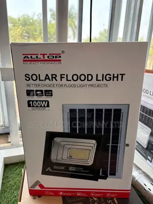 ALLTOP 100W Outdoor Solar Flood Light with Remote