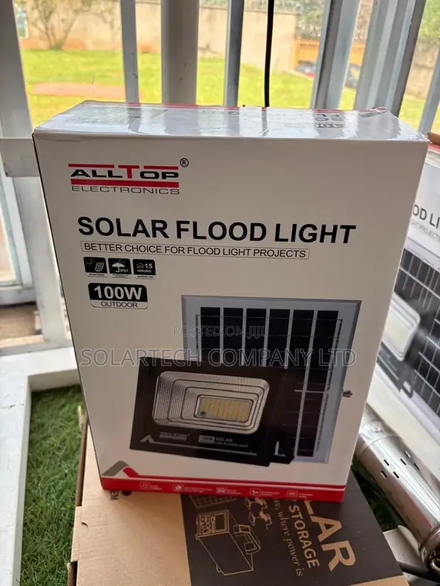 ALLTOP 100W LED Solar Flood Light with Panel - 1